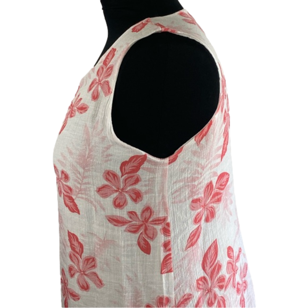 SIMPLY COUTURE Pink & White Floral Double-Tier Loose Tank DressSKU0536 - Picture 8 of 10